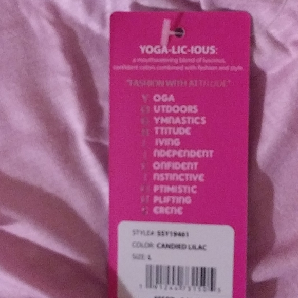 🆓🌠MSRP $42 Yogalicious Candied Lilac Large - Picture 16 of 16